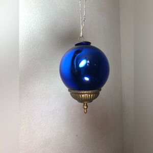 Midwest kugel Blue Glass Kugel Christmas Ornament